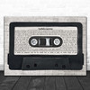 Rush Subdivisions Music Script Cassette Tape Song Lyric Print