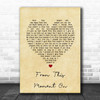 Sam Bailey From This Moment On Vintage Heart Song Lyric Print
