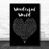 Sam Cooke Wonderful World Black Heart Song Lyric Print