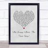 Sandy Denny & The Strawbs Who Knows Where The Time Goes Grey Heart Song Lyric Print