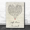 Sara Bareilles Soft Place To Land Script Heart Song Lyric Print
