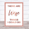 Rose Gold Grease There Are Worse Things I Could Do Rizzo Song Lyric Music Wall Art Print