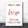 Rose Gold Grease There Are Worse Things I Could Do Rizzo Song Lyric Music Wall Art Print