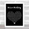 Selena Disco Medley Black Heart Song Lyric Print