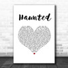 Shane MacGowan And The Popes With Sinead O'connor Haunted White Heart Song Lyric Print