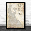 Shawn Mendes Fallin' All In You Man Lady Dancing Song Lyric Print