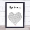 Simon & Garfunkel The Boxer White Heart Song Lyric Print