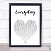 Slade Everyday White Heart Song Lyric Print