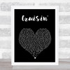 Smokey Robinson Cruisin' Black Heart Song Lyric Print