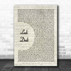 Snoop Dogg Lodi Dodi Vintage Script Song Lyric Print