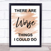 Watercolour Grease There Are Worse Things I Could Do Rizzo Lyric Music Wall Art Print