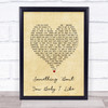 Status Quo Something 'Bout You Baby I Like Vintage Heart Song Lyric Print