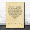 Stereophonics Have A Nice Day Vintage Heart Song Lyric Print