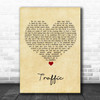 Stereophonics Traffic Vintage Heart Song Lyric Print