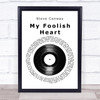 Steve Conway My Foolish Heart Vinyl Record Song Lyric Print