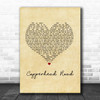 Steve Earle Copperhead Road Vintage Heart Song Lyric Print