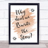 Watercolour The Greatest Showman Rewrite The Stars Song Lyric Music Wall Art Print