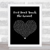 Stoney LaRue Feet Don't Touch the Ground Black Heart Song Lyric Print