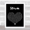 SuRie Storm Black Heart Song Lyric Print