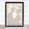 Owl City My Everything Man Lady Bride Groom Wedding Song Lyric Music Wall Art Print