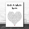 T. Rex Ride A White Swan White Heart Song Lyric Print