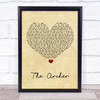 Taylor Swift The Archer Vintage Heart Song Lyric Print