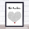 Taylor Swift The Archer White Heart Song Lyric Print