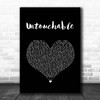 Taylor Swift Untouchable Black Heart Song Lyric Print