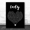 Teddy Pendergrass Lady Black Heart Song Lyric Print