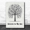 Terry Jacks Seasons In The Sun Music Script Tree Song Lyric Print