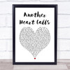 The All-American Rejects Another Heart Calls White Heart Song Lyric Print