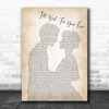 Bruce Springsteen I'll Work For Your Love Man Lady Bride Groom Song Lyric Music Wall Art Print