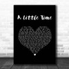 The Beautiful South A Little Time Black Heart Song Lyric Print