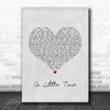 The Beautiful South A Little Time Grey Heart Song Lyric Print