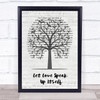 The Beautiful South Let Love Speak Up Itself Music Script Tree Song Lyric Print