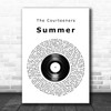 The Courteeners Summer Vinyl Record Song Lyric Print