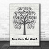 The Courteeners Take Over The World Music Script Tree Song Lyric Print