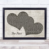 The Divine Comedy The Pact Landscape Music Script Two Hearts Song Lyric Print