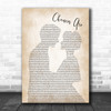 Bob Seger Chances Are Man Lady Bride Groom Wedding Song Lyric Music Wall Art Print