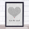 The Hues Corporation Rock the Boat Grey Heart Song Lyric Print