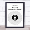 The Jam Going Underground Vinyl Record Song Lyric Print