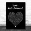The Jam That's Entertainment Black Heart Song Lyric Print
