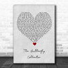 The Jam The Butterfly Collector Grey Heart Song Lyric Print