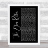 The Jam The Eton Rifles Black Script Song Lyric Print