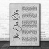 The Jam The Eton Rifles Grey Rustic Script Song Lyric Print