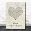 The Killers Bling (Confession Of A King) Script Heart Song Lyric Print