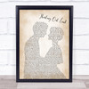 Ed Sheeran Thinking Out Loud Song Lyric Man Lady Bride Groom Wedding Music Wall Art Print