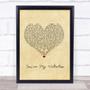 The Libertines You're My Waterloo Vintage Heart Song Lyric Print