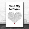 The Libertines You're My Waterloo White Heart Song Lyric Print