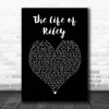 The Lightning Seeds The Life of Riley Black Heart Song Lyric Print